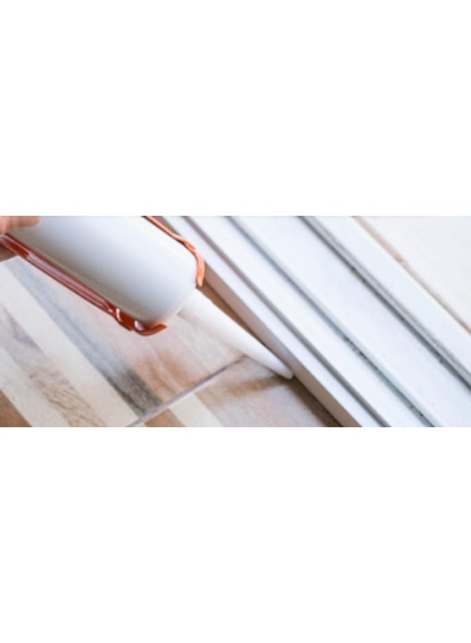 GP White Silicone Cartridge, mROCCO Model, German Technology, 280ml Capacity for bonding, insulation, restoration and finishing work in plumbing, electrical, decoration and car repair shops. - Image 3